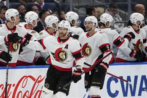 Horvat, Dobson lead Islanders to 3-2 win over Senators; Ottawa’s Brannstrom taken to hospital
