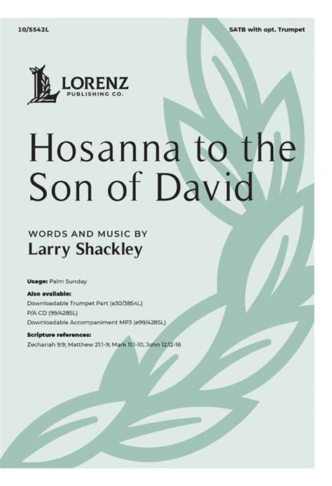 Hosanna To The Son of David