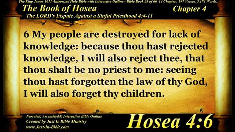 Hosea Chapter 4 Form Structure and Setting Textual Notes