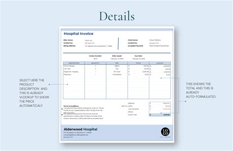 Hospital Bill Format In Excel Excel Templates