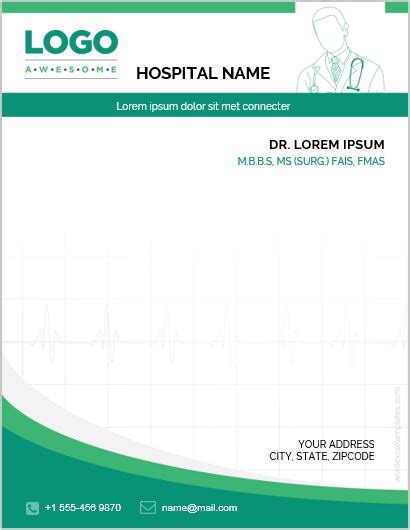 Hospital Letterhead Templates - Design, Free, …