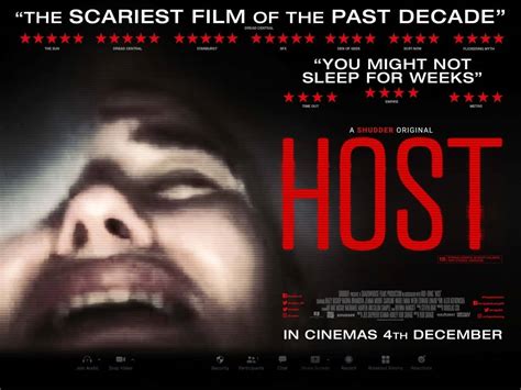 Host movie. Hosts Movie Review: A Gore Filled Fun Horror Flick. Hosts is a 2020 horror movie that has a whole ton of gore, so if you are into that sort of thing, this will at least be a fun watch. There is almost nothing I like more in a horror movie than gore. Sure, I like to be scared and on edge just as much as the next person, but throw in a bashed in ... 
