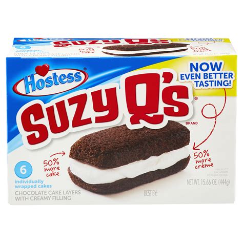 Hostess suzy q snack cakes discontinued. Chocodile Twinkie. A Chocodile. Chocodile Twinkies / ˈtʃɒkoʊdaɪl / are a confection created by the Hostess Brands company. [when?] The confection was known only as Chocodiles prior to 2014. The package describes the snack cake as a "chocolate coated sponge cake with creamy filling." The Chocodile is Twinkie -shaped and sold in packages of two. 