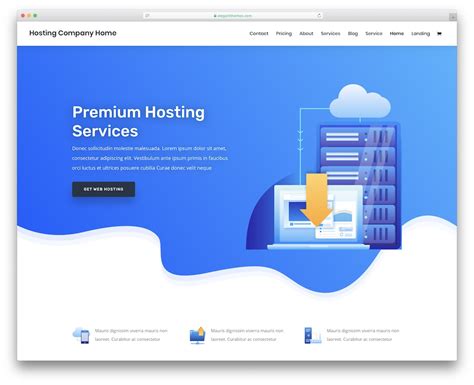 Hosting Free Web Hosting Website Template Colorlib