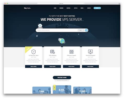 Hosting Website Template