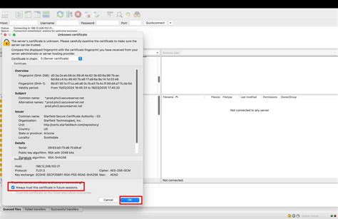Hostname does not match certificate filezilla godaddy. Troubleshooting FileZilla FTP C...