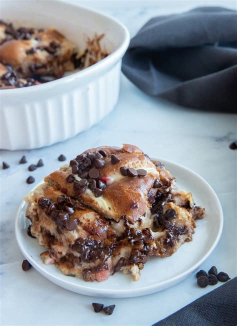 Hot Cross Buns Bread Pudding - Breads and Sweets