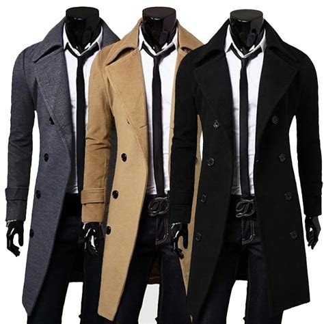 Hot Sell Men′s Winter Desiger Coats Trench Coat Wool Overcoat for Men ...