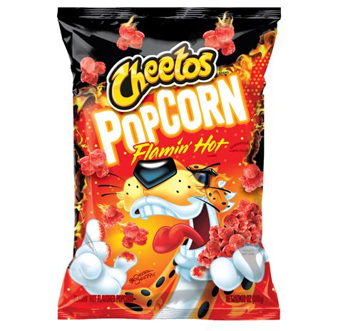 Hot cheetos popcorn. The Cheetos Holiday Tin includes two favorites – (1) Bag of Cheetos Popcorn Cheddar and (1) Bag of Cheetos Popcorn Flamin’ Hot– and is perfect for gifting. Made with Real Cheese. Cheetos Popcorn delivers all of the rich, smooth, cheesy flavor you know and love from classic Cheetos. CHEETOS snacks are the much-loved cheesy treats that are ... 