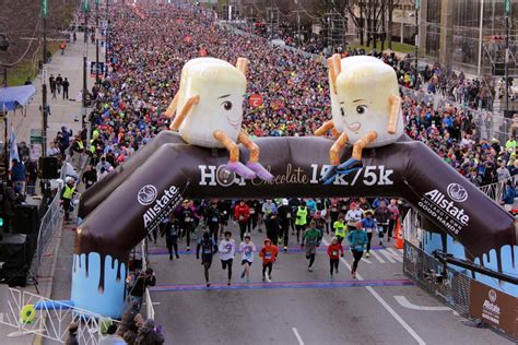 Hot chocolate run. Oct 21, 2022 · The annual Hot Chocolate Run is headed to Chicago, calling all "chocolate aficionados" for a trip throughout the city. The event's 2022 running will feature a series of four races: A 5k, 10k, 15k ... 
