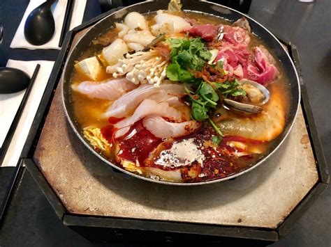 This is a review for hot pot restaurants in Garden Grove, CA: "My sister and I are definitely big fans of Boiling Point. Our favorite is the beef hot pot with medium spice level. There are several different flavors you can select from (i.e. Japanese Miso, Thai hot pot, house special, Korean hot pot, seafood hot pot, and etc.) and the pricing is .... 