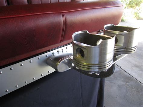 Hot rod cup holder. These are our large stainless steel drop-in illuminated LED cup holders. These cup holders measure 4.25″ dia. by 2″ deep with a 4" flange. These are available in your choice of Amber, Blue, Green, Red or White. WARNING: This product can expose you to chemicals, which are known to the State of California to cause cancer. 