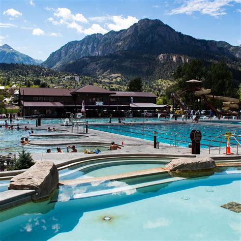 Hot springs ouray. About the hot pool… Hours: Open Year-Round; Features- Continuously curving pool carving out coves creating your own private getaway. Shaded areas for those … 