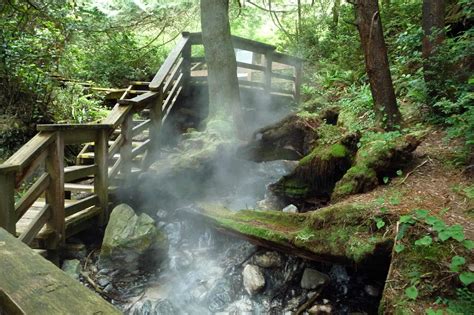 The hot springs I’m covering in this post are the Lussier Hot Springs, Ram Creek Hot Springs and the Fairmont Natural Hot Springs (including a warm waterfall)! And these aren’t the ones you’ll find on Vancouver Island. They’re located in the East Kootenays mountain region.