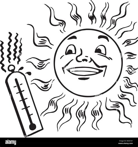 Hot summer clipart Black & White Stock Photos - Alamy