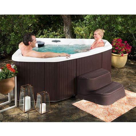 Hot tub plug and play. Select 400 4-Person Plug and Play Hot Tub with 20 Stainless Jets and LED Waterfall in Graystone (44) $ 2807. 90. Lifesmart. LS350 Plus 5-Person 28-Jet 110v Plug and Play Spa with Thermal Locking Cover (73) $ 4299. 00. Lifesmart. LS550 Plus 5-Person 65-Jet 230V Standard Spa with Ozonator 