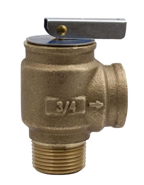 Hot water pressure relief valve. Sep 25, 2014 · The code reads, “Capacity certification tests of safety relief valves for water heating and hot-water supply boilers shall be conducted at 110% of the pressure for which the valve is set to operate.” So the capacity of a T&P relief valve set at 150 psi is based on its vessel pressurized to 165 psi. 
