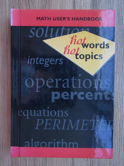 Hot words hot topics math users handbook. - Gerechte ist das fundament der welt.