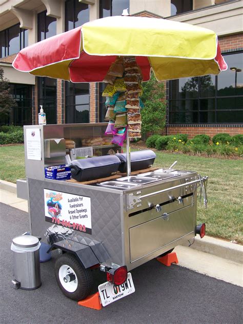 Mobile Hot Dog Cart Trailer Food Concession Vending Kiosk Stand . $2,