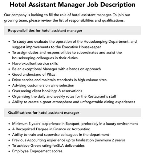 Hotel Assistant Manager: Hotel/Resort Management jobs in …