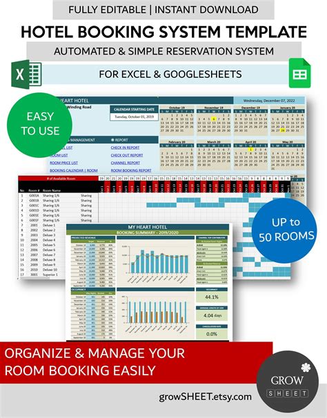 Hotel Management System Excel Template And Google Sheets File For Free