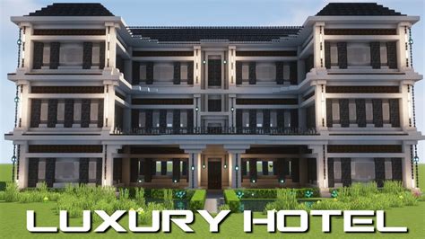 Hotel in minecraft Tutorial build YouTube