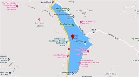 Hotels and Attractions on a Bhimtal map - Tripadvisor