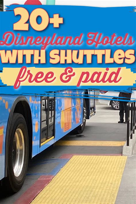 Hotels with shuttle to disneyland. Very few Hotels will offer a free shuttle service. The Art Shuttle service mentioned goes from Disneyland to alot of area Hotels within about a 2 miles radius around Disneyland multiple times per day for a small fee per person. So Im not sure I would try to pick based on free shuttle service. Heres more info on the Art shuttle service. 