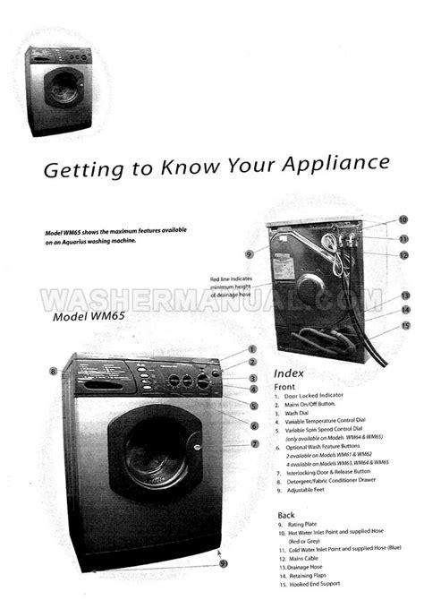 Hotpoint aquarius washing machine operating manual. - Chevrolet trailblazer gmc envoy 2002 thru 2009 haynes repair manual.