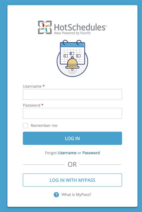 Hotschedules com inc. HotSchedules Login. Username. Password. Forgot Username or Password. OR. LOG IN WITH GLOBAL PROFILE. What is Global Profile. Questions about Logging In? 