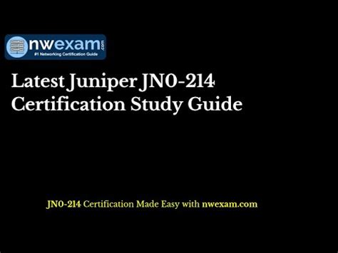 Hottest JN0-214 Certification