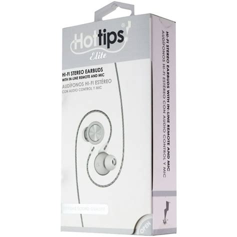 Hottips Elite Wired 3.5mm Hi-Fi Stereo EarBuds with In-line