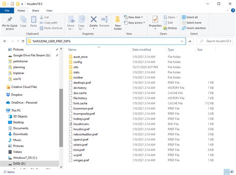 Houdini_user_pref_dir.  I tested “path” too but it creates the user folder ...