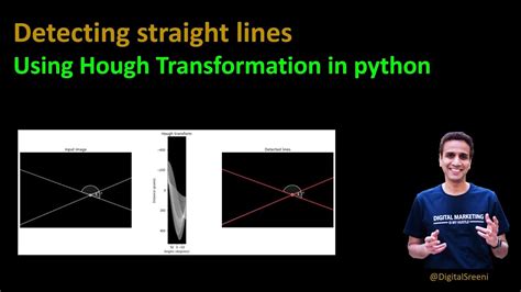 Hough transform python without opencv.  longer lines nicely detected using houghlin...