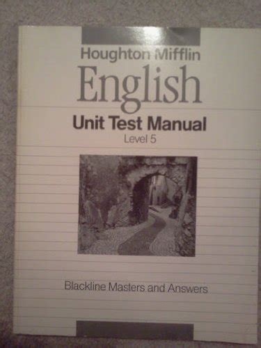 Houghton mifflin english unit test manual level 2 blackline masters and answers 1990 edition. - La gestion stratégique de la recherche et de la technologie.