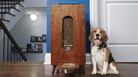 Houndsy - This storage/dispenser meets all Michigan licensing standards & requirements as it keeps pet food away from children and has a safety mechanism so young children from accessing stored food. Houndsy has made feedings quicker and eliminated bending over and retrieving/placing dish in crate. Thank-You for a sophisticated beautiful product. 