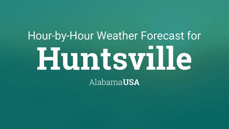 Be prepared with the most accurate 10-day forecast for Huntsville, AL with highs, lows, chance of precipitation from The Weather Channel and Weather.com. 