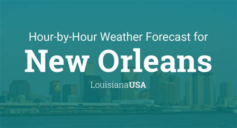 Be prepared with the most accurate 10-day forecast for New Orleans, LA with highs, lows, chance of precipitation from The Weather Channel and Weather.com. 