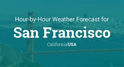Hour by hour weather san francisco. Weather Today Weather Hourly 14 Day Forecast Yesterday/Past Weather Climate (Averages) Currently: 69 °F. Passing clouds. (Weather station: San Francisco International Airport, USA). See more current weather Hour-by-hour Forecast in San Francisco — Graph °F Wednesday, October 11, 2023 6 pm 66 12 7 pm 64 11 8 pm 62 10 9 pm 62 9 10 pm 62 9 11 pm 61 9 