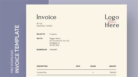 Hourly Invoice Template Google Docs Resume Examples