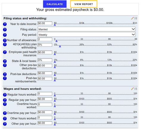 Hourly Paycheck Calculator · Hourly Calculator · PaycheckCity