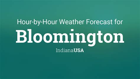 Hourly Weather Forecast for Bloomington, IN - The …