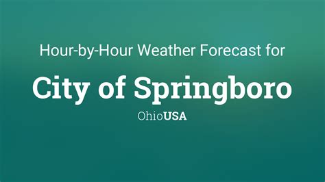 Hourly Weather Forecast for Springboro, OH - The Weather Channel ...