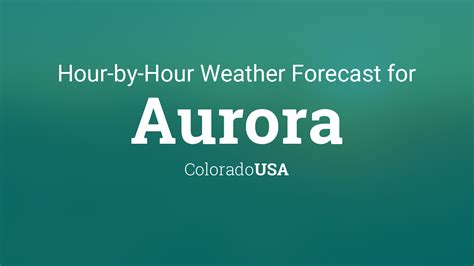 Hourly weather aurora co. Aurora hour by hour weather outlook with 48 hour view projecting temperatures, sky conditions, rain or snow chance, dew-point, relative humidity, precipitation, and wind direction with speed. Aurora, IL traffic conditions and updates are included - as well as any NWS alerts, warnings, and advisories for the Aurora area and overall Kendall ... 