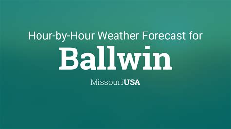 Find the most current and reliable 14 day weather forecasts, storm alerts, reports and information for Ballwin, MO, US with The Weather Network.. 