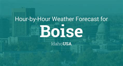 Hour by hour weather updates and local hourly weather forecasts for Boise, Idaho including, temperature, precipitation, dew point, humidity and wind