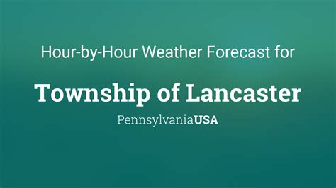 Lancaster Weather Forecasts. Weather Underground provides local & long-range weather forecasts, weatherreports, maps & tropical weather conditions for the Lancaster area. ... Lancaster, PA Hourly .... 