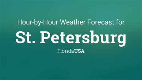 Want a minute-by-minute forecast for St Petersburg, FL? MSN Weat