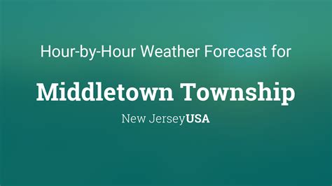 Hourly weather middletown nj. Hourly weather forecast in Middletown, NY. Check current conditions in Middletown, NY with radar, hourly, and more. 