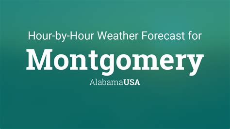 Hourly weather montgomery alabama. Things To Know About Hourly weather montgomery alabama. 